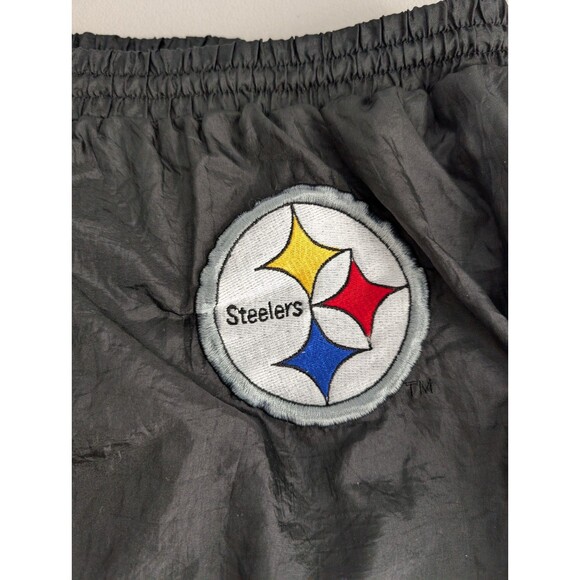 VTG 90s Steelers Team NFL Color Works Dimensionals by Carl Banks Track Pants 2XL - Picture 3 of 11